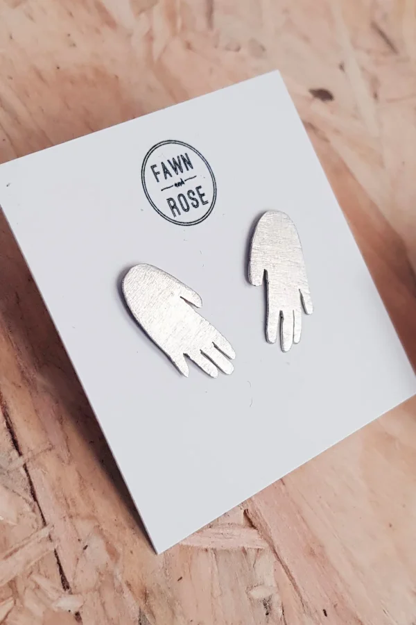 Hand Stud Stud Earrings - Image 2