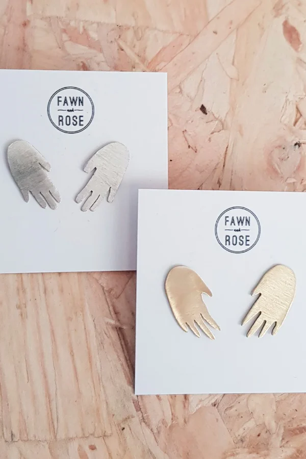 Hand Stud Stud Earrings