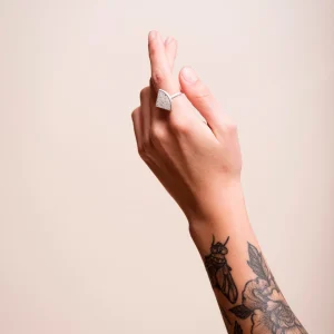Quarter Circle Terrazzo Ring