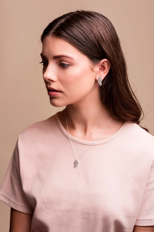 Hand Stud Stud Earrings - Image 4