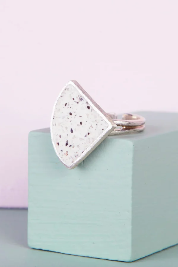 Quarter Circle Terrazzo Ring - Image 3