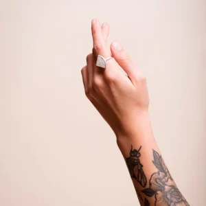 Quarter Circle Terrazzo Ring